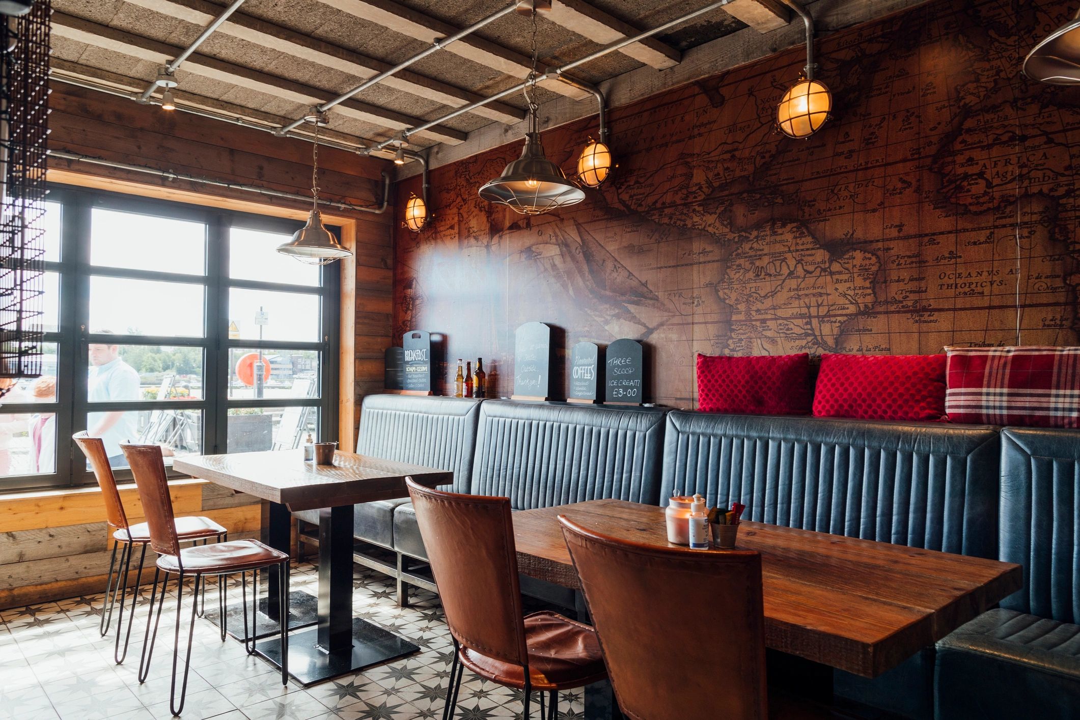 seafood restaurant modern interior